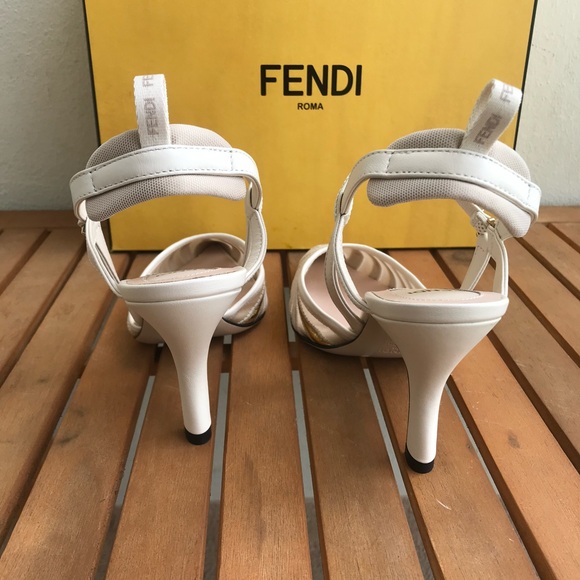 New Authentic FENDI Colibri Lite Mixed Media Pump - Picture 7 of 15